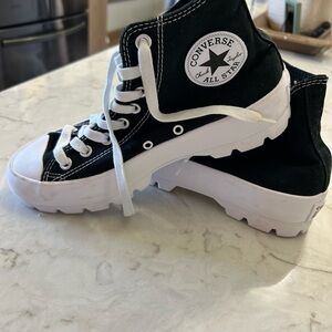 All Star Converse Lugged Canvas.  Worn once.  Sz 9